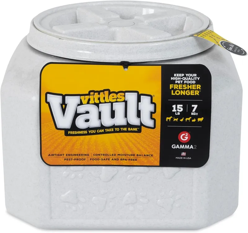 Gamma2 Vittles Vault Dog Food Storage Container with Airtight Lid